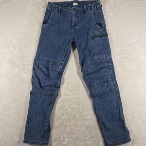 Ripton & Co Jean Men's 33x30 Blue Denim Outdoor Cycling Utility Zip Pocket NWT